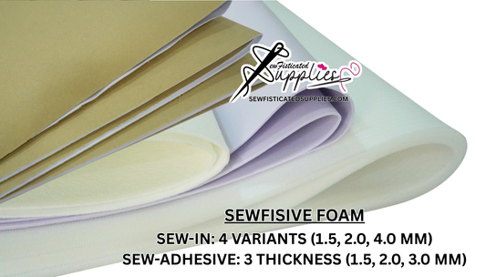 About Sewfisive Stabilizer - Sew-In and Self-Adhesive Foam