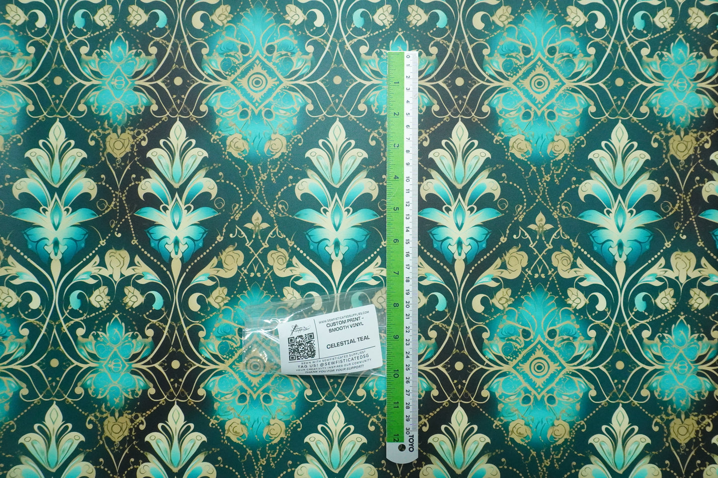 FLORAL - CELESTIAL TEAL