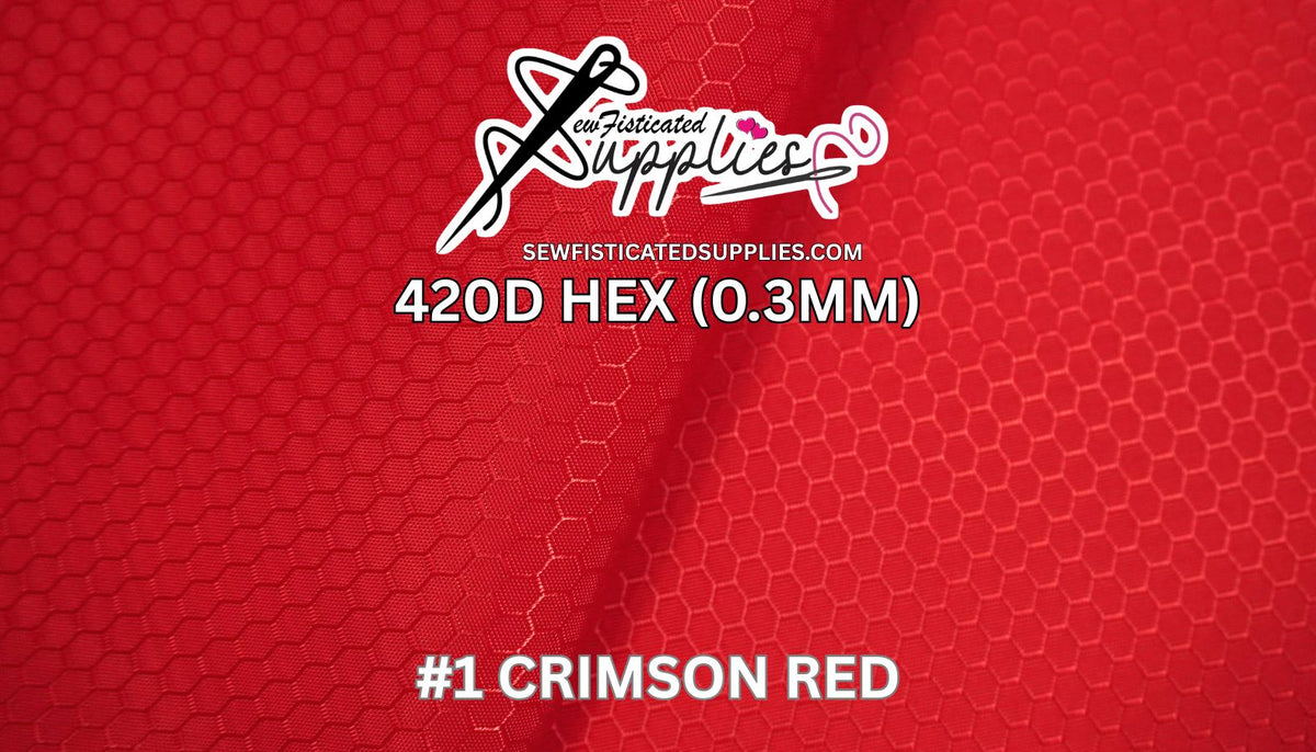 420D Hexagon - Crimson Red