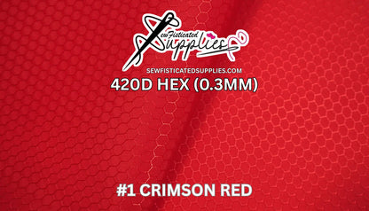 420D Hexagon - Crimson Red