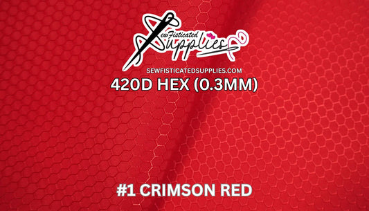 420D Hexagon - Crimson Red