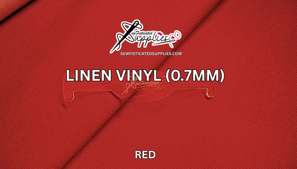 Linen Vinyl - RED