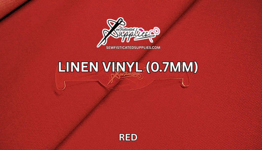 Linen Vinyl - RED