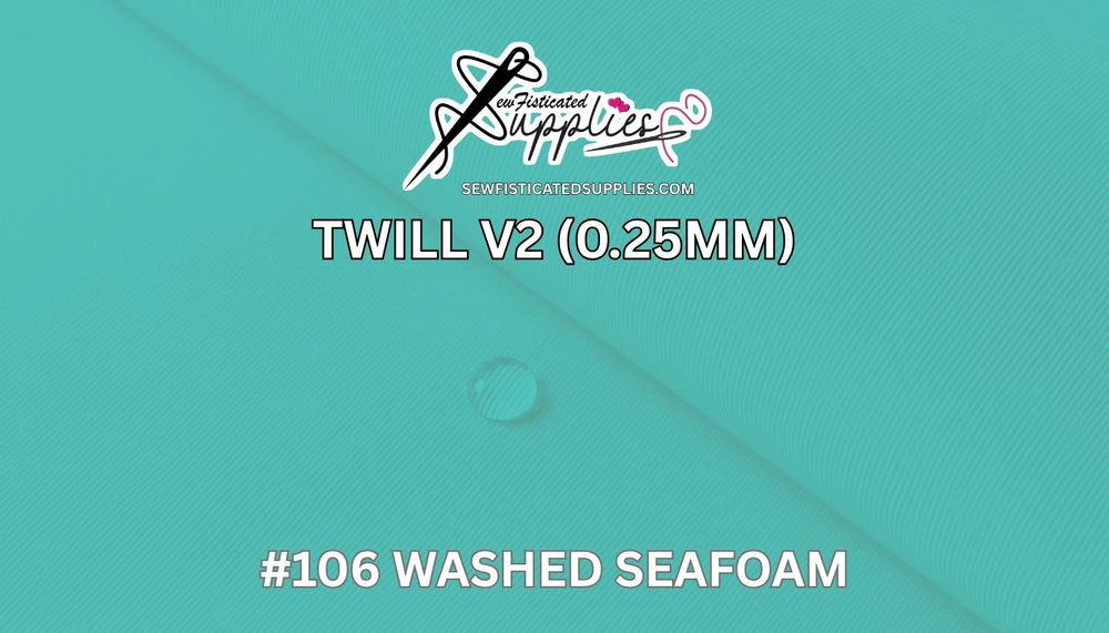 Sewfisticated Twill V2 - #106 Washed Seafoam