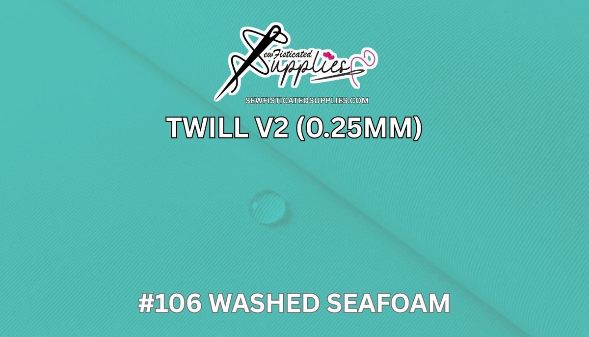 Sewfisticated Twill V2 - #106 Washed Seafoam
