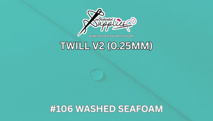 Sewfisticated Twill V2 - #106 Washed Seafoam