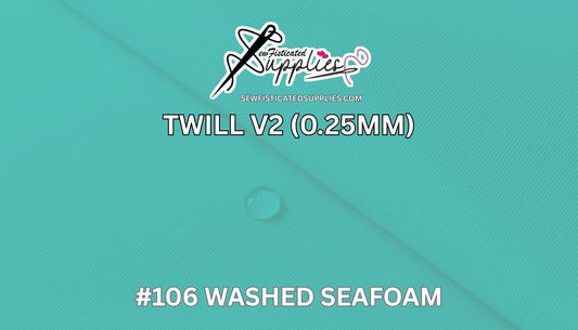 Sewfisticated Twill V2 - #106 Washed Seafoam