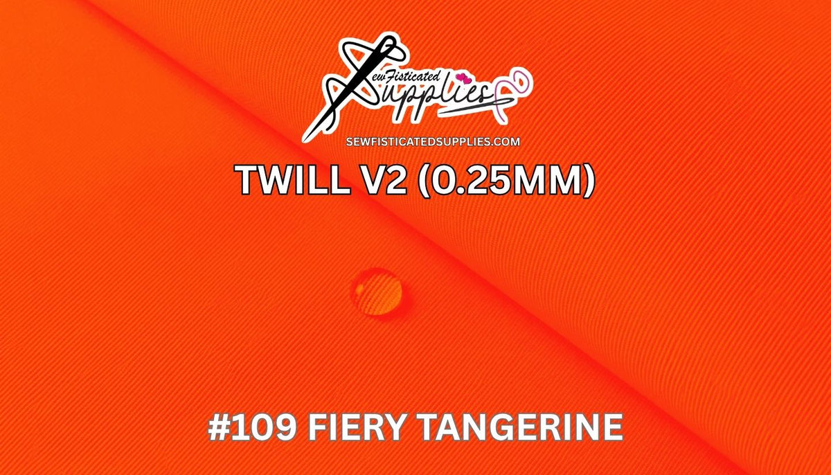 Sewfisticated Twill V2 - #109 Fiery Tangerine