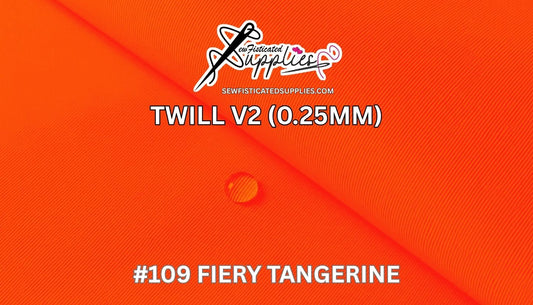 Sewfisticated Twill V2 - #109 Fiery Tangerine