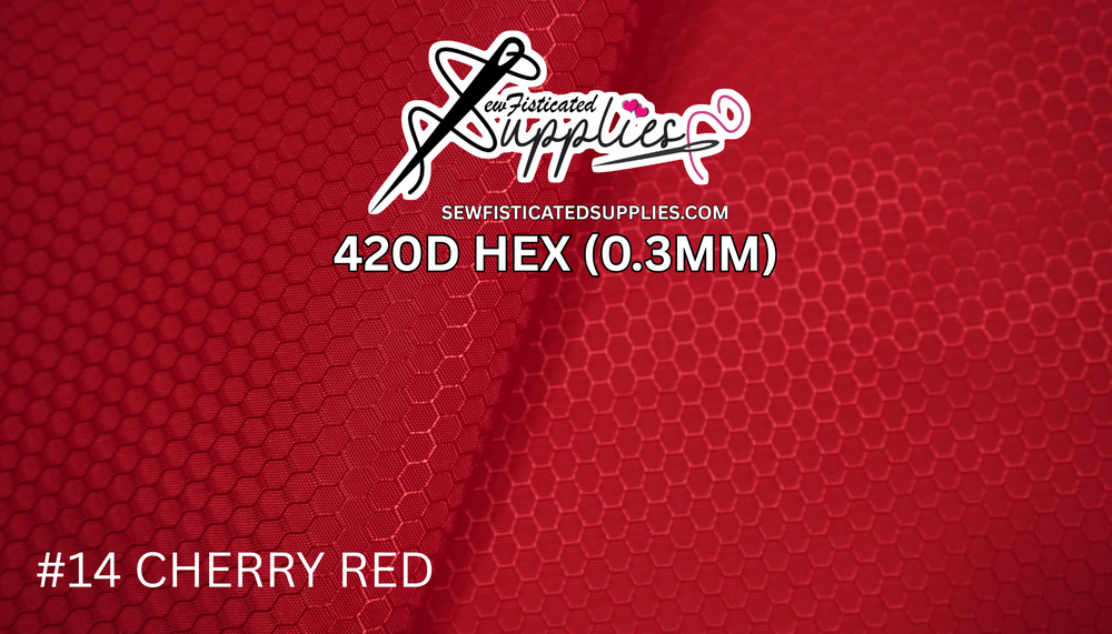 420D Hexagon - Cherry Red