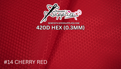 420D Hexagon - Cherry Red