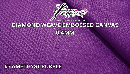 Diamond Weave Embossed Canvas - #7 AMETHYST PURPLE