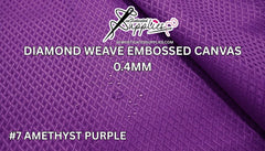 Diamond Weave Embossed Canvas - #7 AMETHYST PURPLE