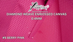 Diamond Weave Embossed Canvas - #9 BERRY PINK