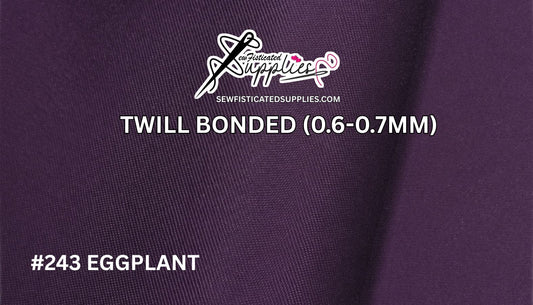 Twill Bonded - EGGPLANT