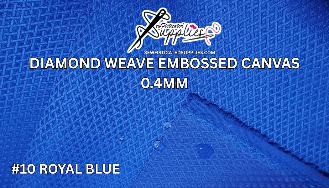 Diamond Weave Embossed Canvas - #10 ROYAL BLUE