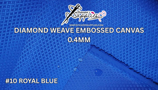 Diamond Weave Embossed Canvas - #10 ROYAL BLUE