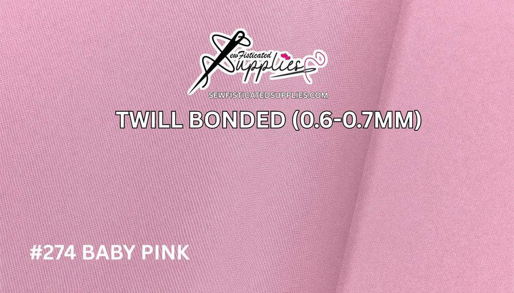 Twill Bonded - BABY PINK