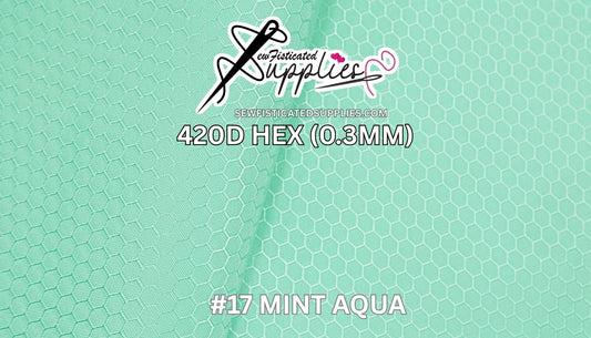 420D Hexagon - Mint Aqua