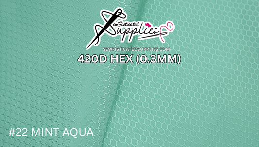420D Hexagon - Mint Aqua