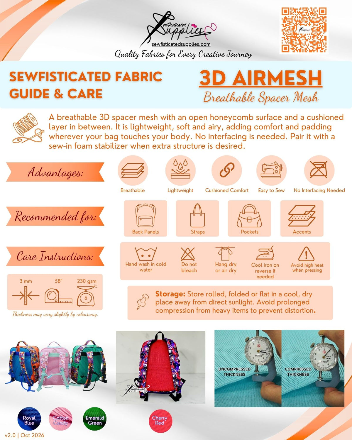 3D Airmesh Foam - RUST