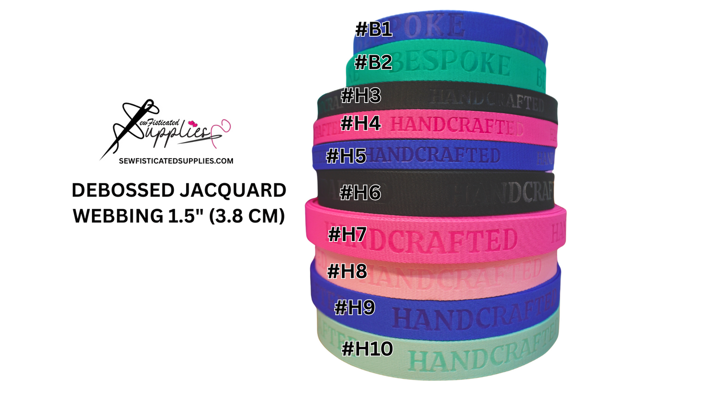 Debossed Jacquard Webbing - per yard