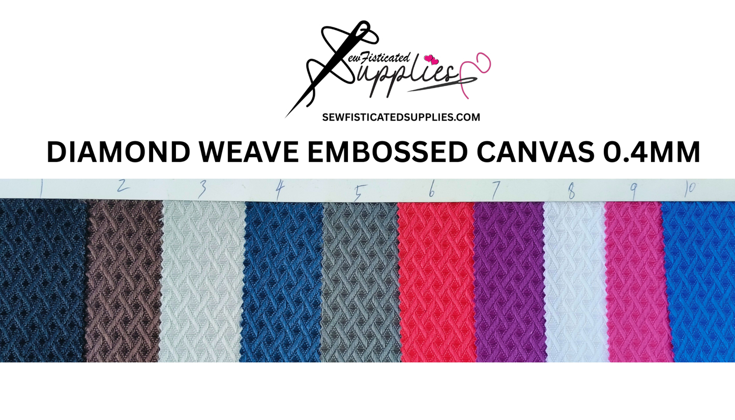 Diamond Weave Embossed Canvas