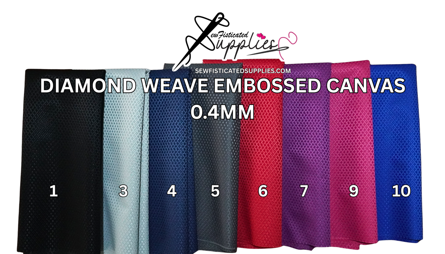 Diamond Weave Embossed Canvas