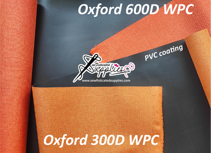 Oxford 600D Waterproof Canvas with PVC coating