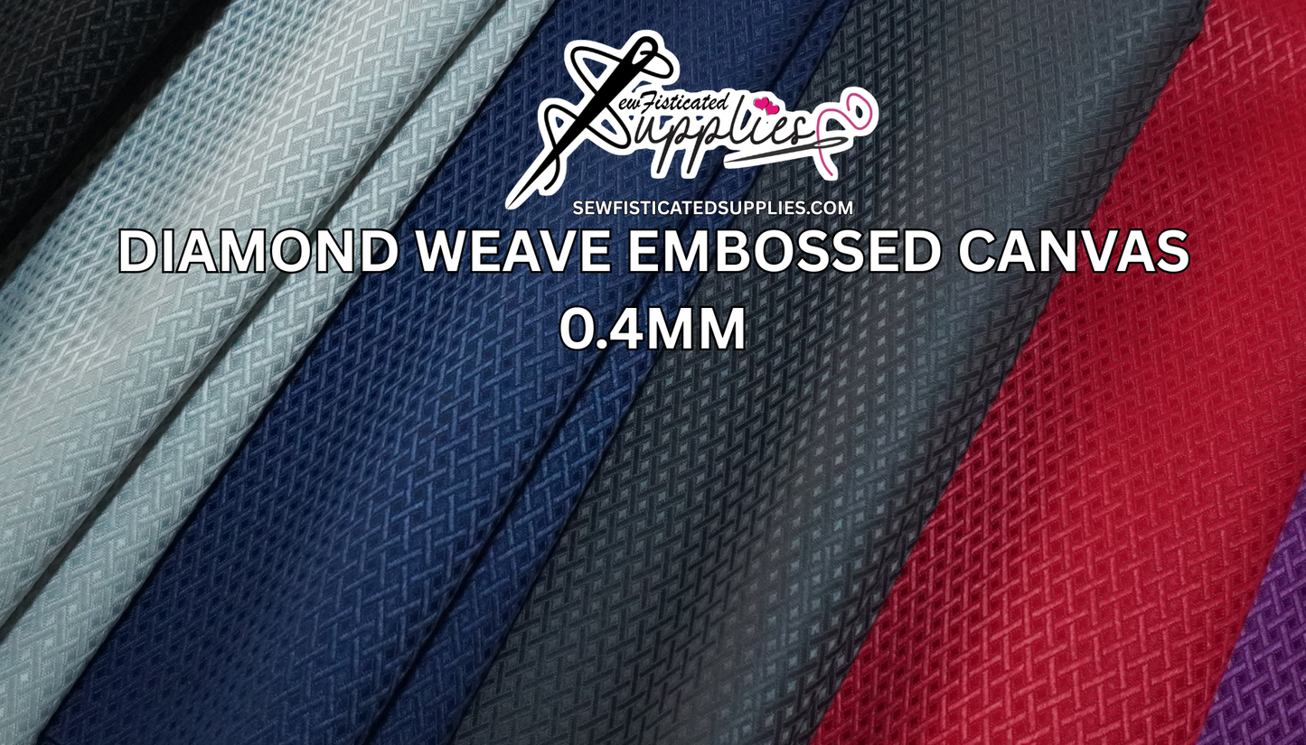 Diamond Weave Embossed Canvas