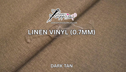 Linen Vinyl - DARK TAN