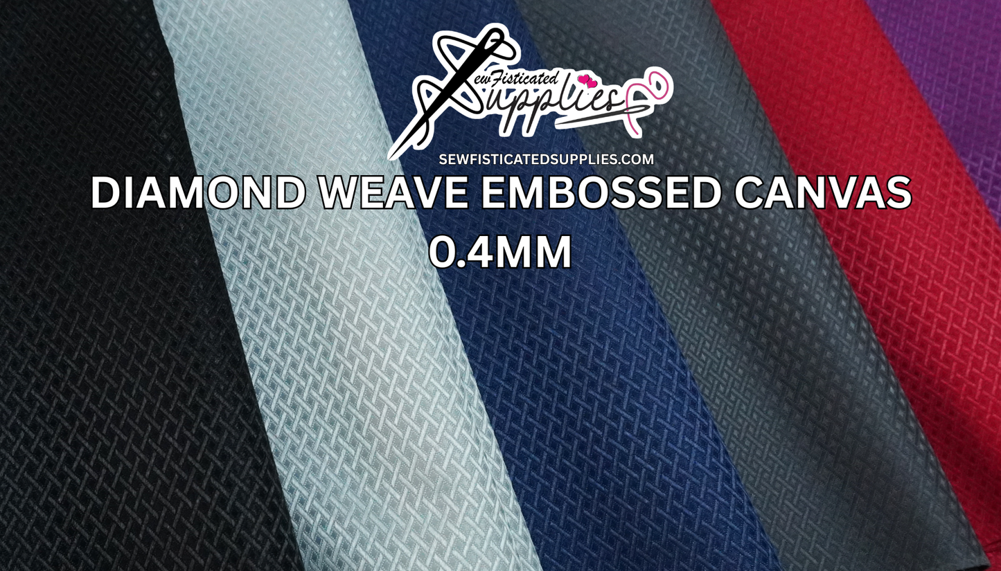 Diamond Weave Embossed Canvas