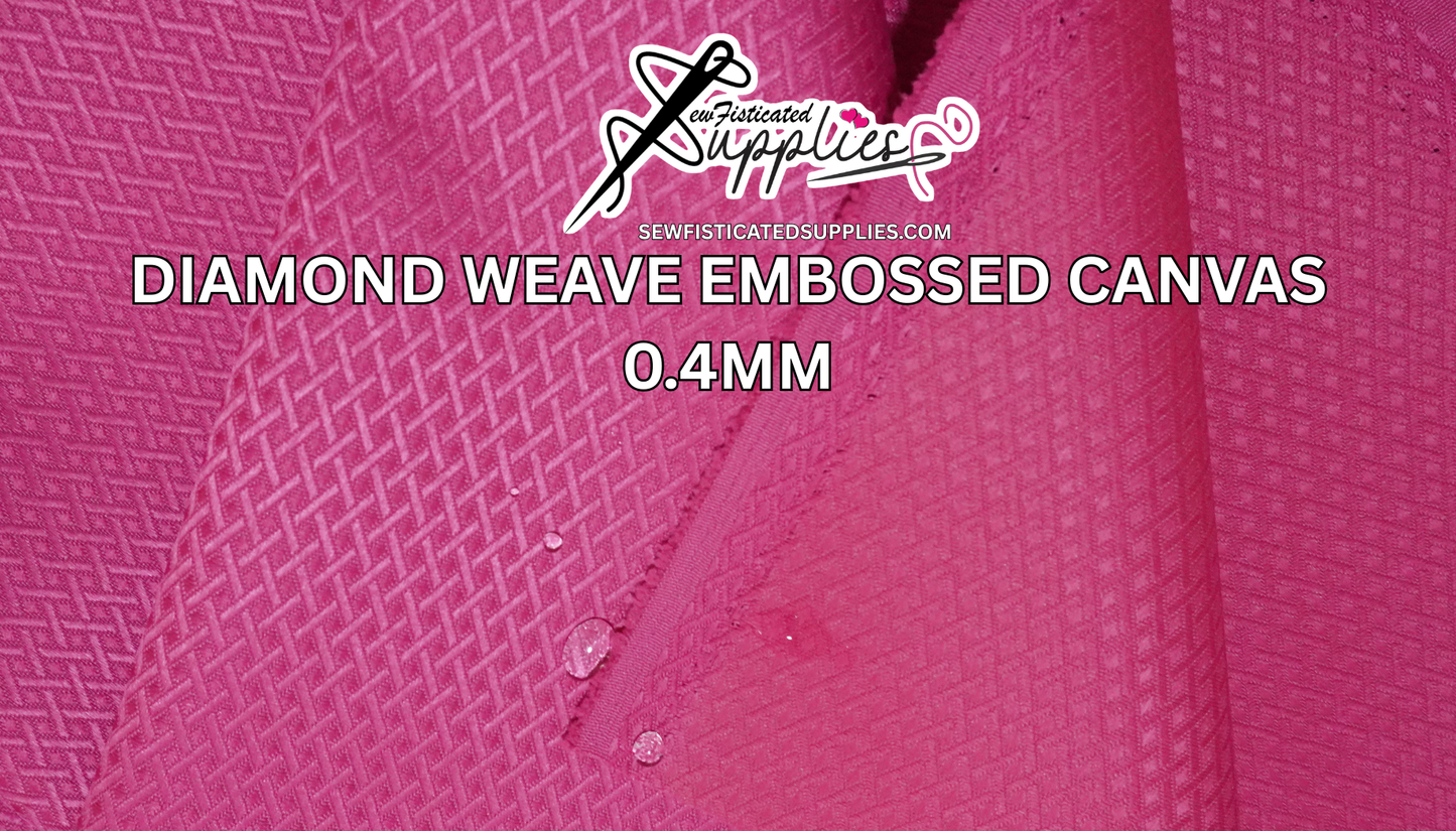 Diamond Weave Embossed Canvas