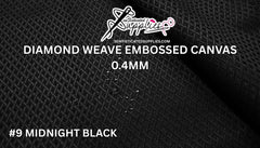 Diamond Weave Embossed Canvas - #1 MN BLACK