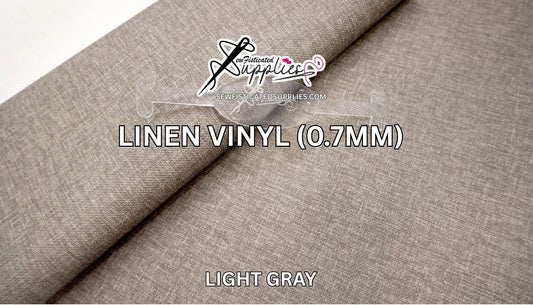 Linen Vinyl - LIGHT GRAY