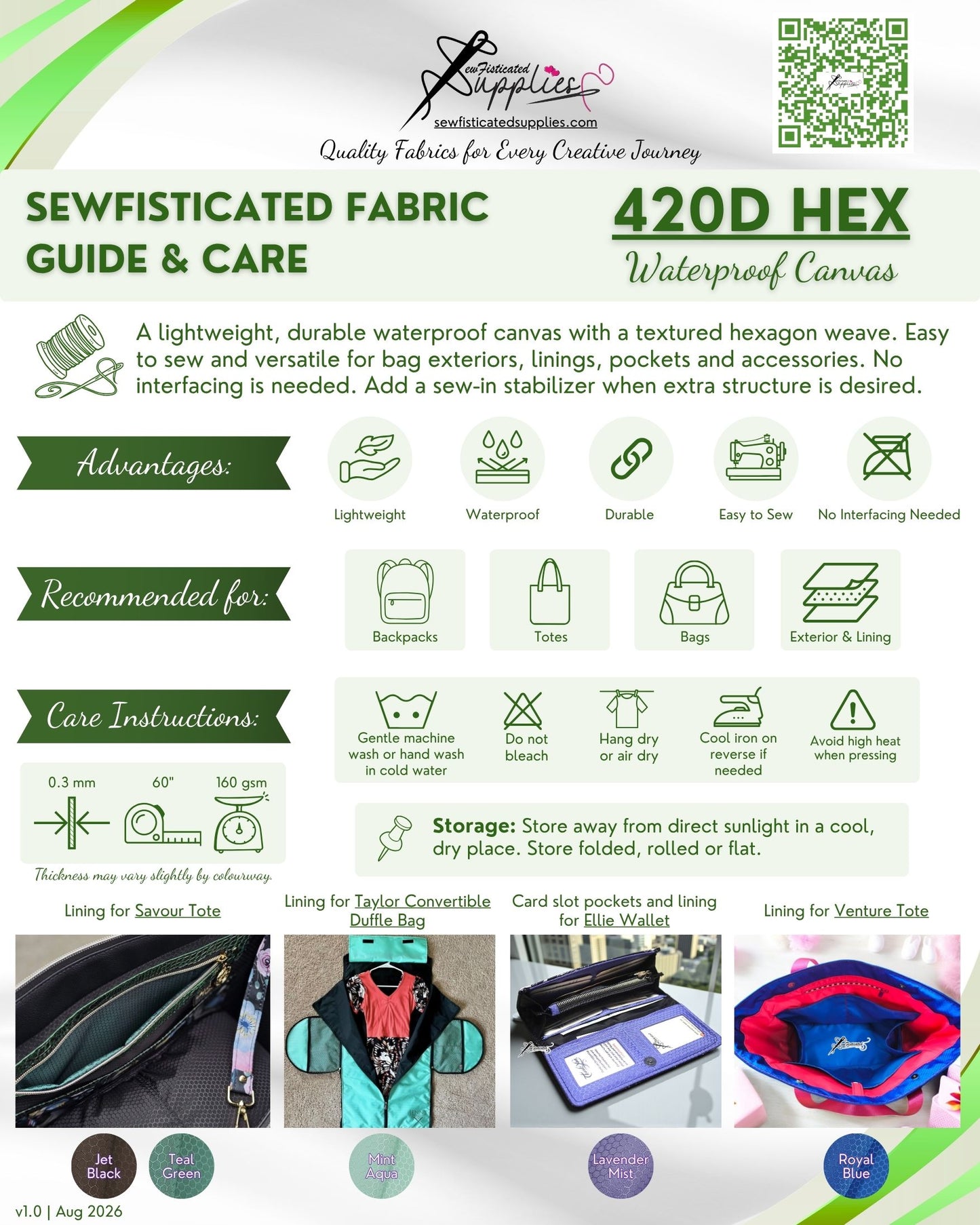420D Hexagon - Army Green