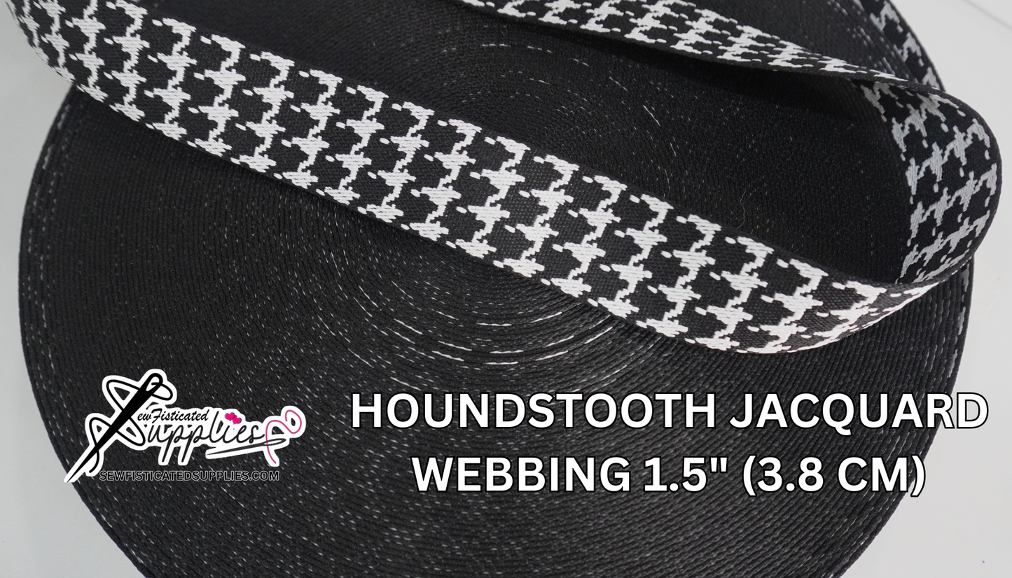 Houndstooth Jacquard Webbing