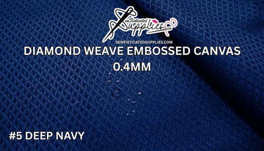 Diamond Weave Embossed Canvas - #5 DEEP NAVY