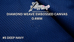 Diamond Weave Embossed Canvas - #5 DEEP NAVY
