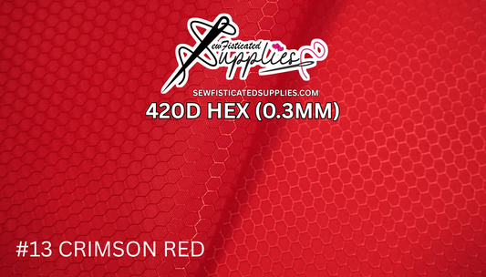 420D Hexagon - Crimson Red