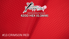 420D Hexagon - Crimson Red