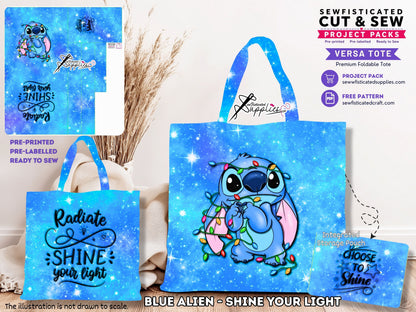 PO#7 C&S#4 BLUE ALIEN - SHINE YOUR LIGHT