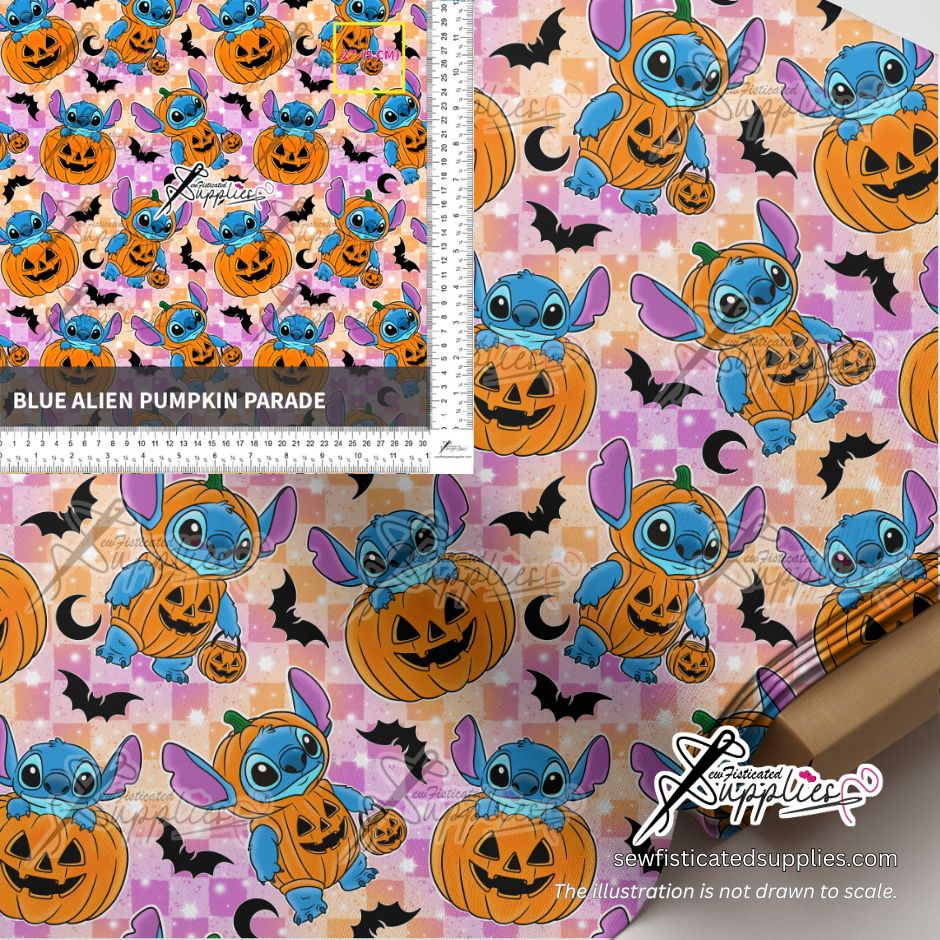 PO6 - BLUE ALIEN PUMPKIN PARADE