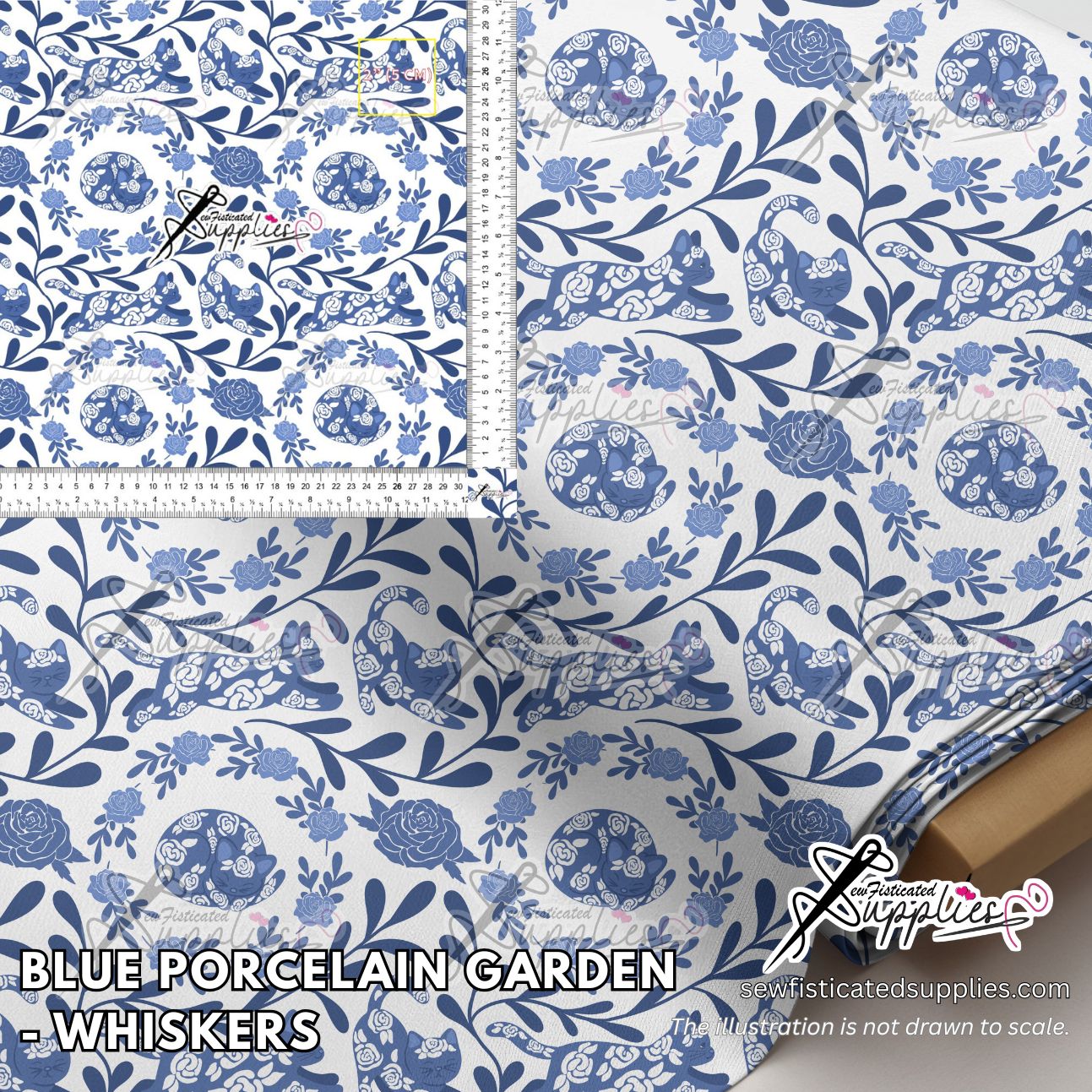 PO7 - BLUE PORCELAIN GARDEN (WHISKERS)