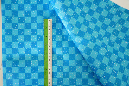 CHECKERED - OCEAN TEAL