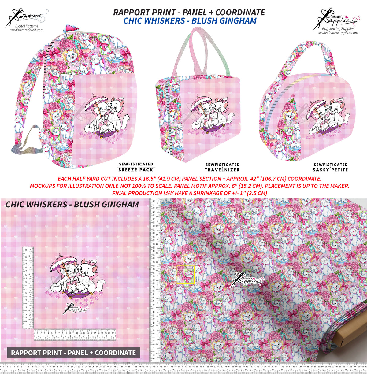 PO8 RAPPORT - CHIC WHISKERS (BLUSH GINGHAM)