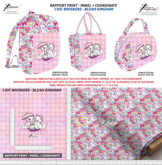 PO8 RAPPORT - CHIC WHISKERS (BLUSH GINGHAM)