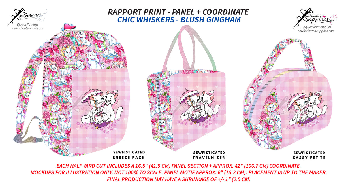 PO8 RAPPORT - CHIC WHISKERS (BLUSH GINGHAM)