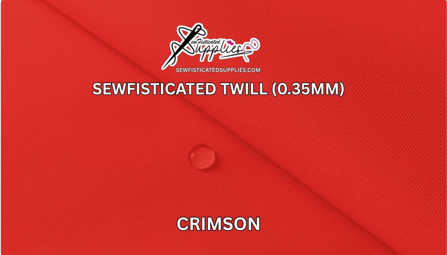 Sewfisticated Twill - CRIMSOM