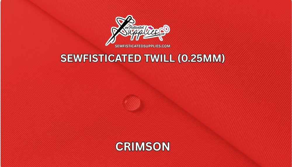 Sewfisticated Twill - CRIMSOM